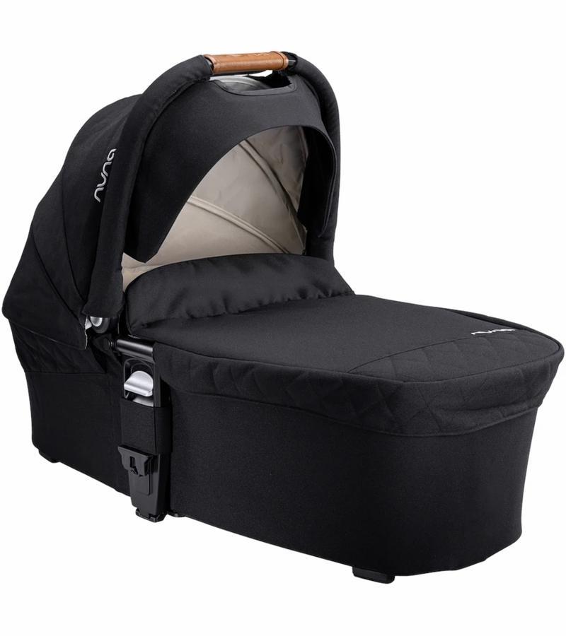 Nuna Mixx Series Bassinet & Stand - Caviar - UPF 50+ Canopy with Sky Drape