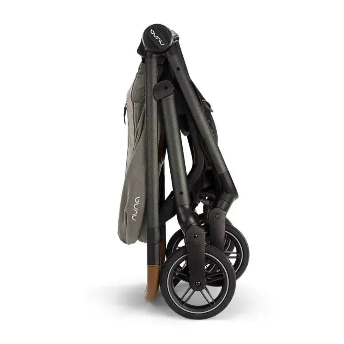 Nuna Swiv Stroller - Granite - One Hand Compact Fold